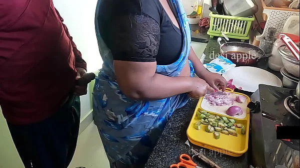 flashing and jerking infront of maid swathi in kitchen