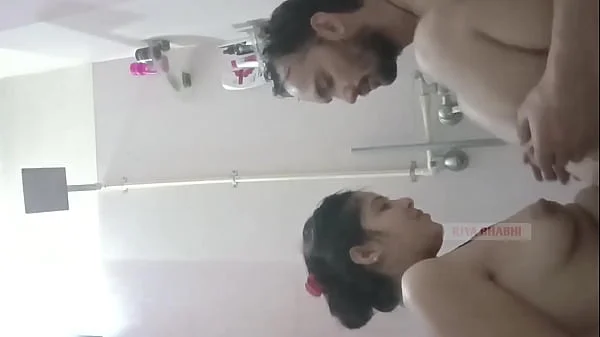 Indian Cute Bhabhi Cheating with husband and fucking with her step-bro in bathroom with full romance